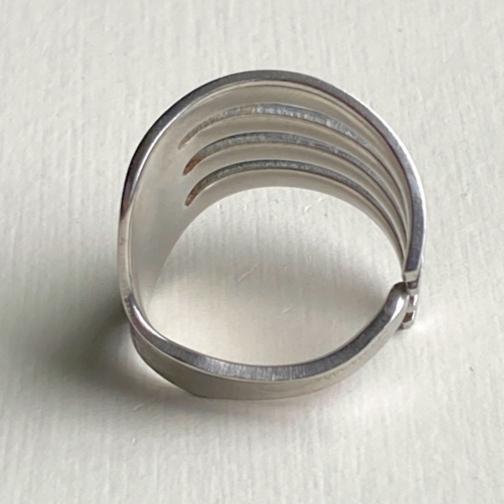 Handmade fork ring, size 7 - Picture 6 of 6
